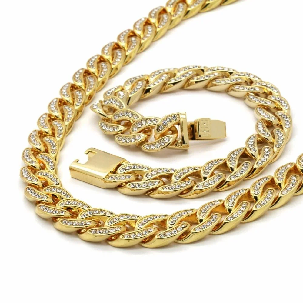 14k Gold Cuban Chain + Bracelet